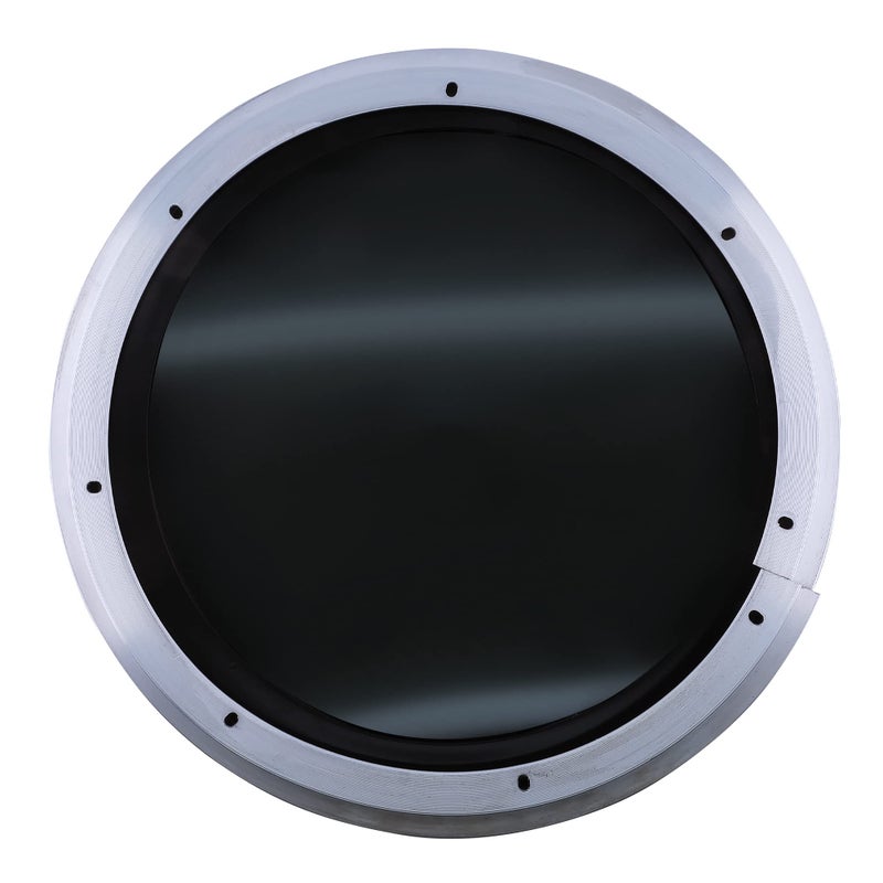 CRL 11035S 12" Dark Tinted Round Porthole Window Tinted Tempered Glass for 1/8" or 1-1/2" Wall - Image 2